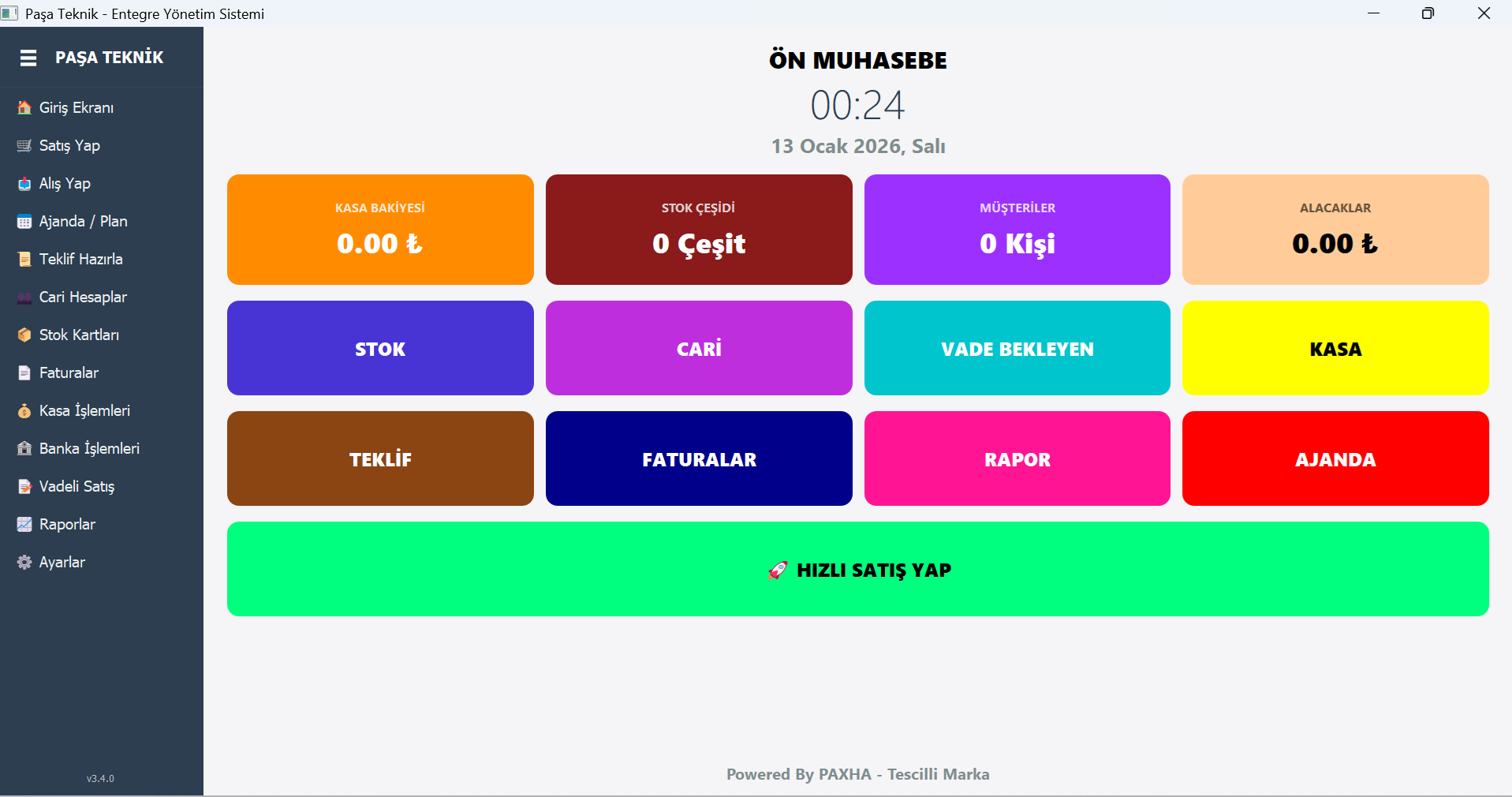 PAXHA 4K Arayüz Detayı
